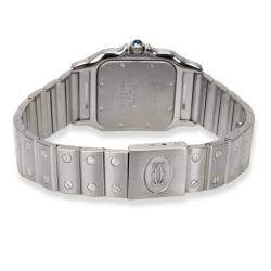 Pre Owned Cartier Grey Stainless Steel Santos Galbee W20060D6 Men's Wristwatch 29MM