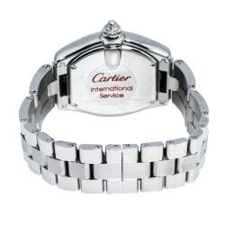 مملوكة مسبقًا Cartier Silver Stainless Steel Roadster 2675 Women's Wristwatch 31 mm
