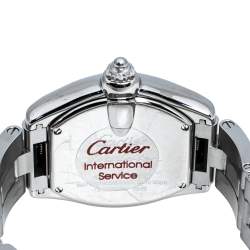 مملوكة مسبقًا Cartier Silver Stainless Steel Roadster 2675 Women's Wristwatch 31 mm