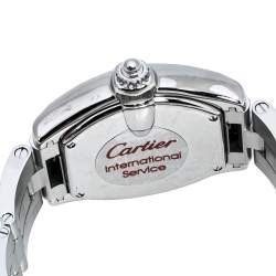 مملوكة مسبقًا Cartier Silver Stainless Steel Roadster 2675 Women's Wristwatch 31 mm