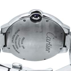 Pre Owned Cartier Silver Stainless Steel Ballon Bleu 3765 Men's Wristwatch 42MM