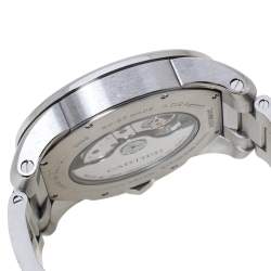Pre Owned Cartier White Stainless Steel Calibre De Cartier 3389 W7100016 Automatic Men's Wristwatch 42MM