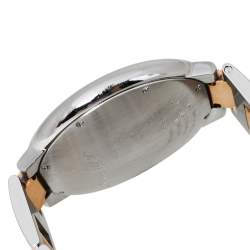 مملوكة مسبقًا Cartier Silver 18K Yellow Gold Stainless Steel Ballon Bleu W2BB0022 Men's Wristwatch 42 mm