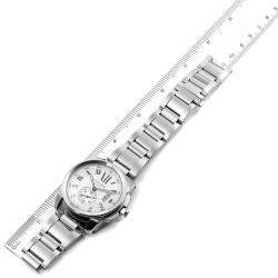 Cartier Silver Stainless Steel Calibre De Cartier Automatic W7100015 Men's Wristwatch 42 MM