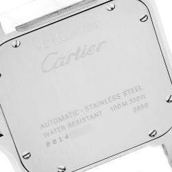 Cartier Silver Stainless Steel Santos 100 W20073X8 Mens Wristwatch 38MM