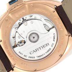 Cartier Flinque 18K Rose Gold Cle Automatic WGCL0004 Men's Wristwatch 40MM