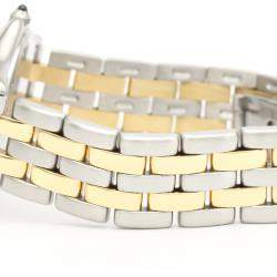 Pre Owned ساعة يد رجالية كارتييه "بانتيري كوغار كوارتز 187904" ذهب أصفر عيار 18 و ستانلس ستيل فضية 33 مم