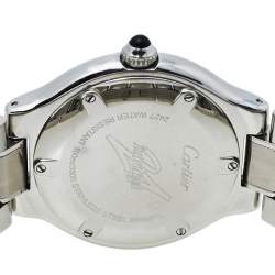 Pre Owned ساعة يد رجالية كارتييه اوتوسكاف 21 2427 أوتوماتيك ستانلس ستيل سوداء 36 مم