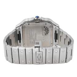 Pre Owned Cartier Blue Stainless Steel Santos de Cartier WSSA0030 Men's Wristwatch 39.80 mm