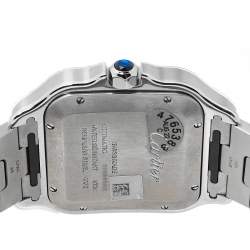 Pre Owned Cartier Blue Stainless Steel Santos de Cartier WSSA0030 Men's Wristwatch 39.80 mm