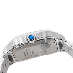 Pre Owned Cartier Blue Stainless Steel Santos de Cartier WSSA0030 Men's Wristwatch 39.80 mm