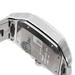 Pre Owned Cartier Blue Stainless Steel Santos de Cartier WSSA0030 Men's Wristwatch 39.80 mm