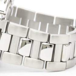 مملوكة مسبقًا Cartier Silver Stainless Steel Pasha Automatic W31031H3 Men's Wristwatch 38 MM