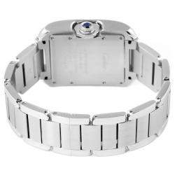 Cartier Silver Stainless Steel Tank Anglaise W5310009 Men's Wristwatch 32 x 29 MM