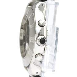 مملوكة مسبقًا Cartier Black Stainless Steel Must 21 Chronoscaph W10125U2 Quartz Men's Wristwatch 38 MM