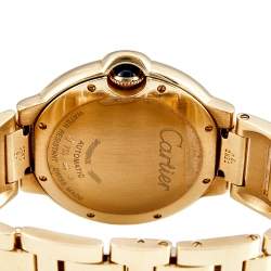 Pre Owned ساعة يد للجنسين كارتييه WGBB0046 بالون بلو ذهب أصفر عيار 18 قيراط غيلوك أبيض فضية  36 مم