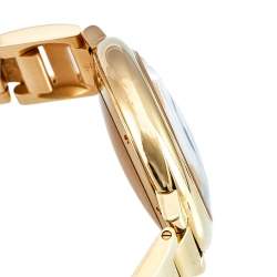 Pre Owned ساعة يد للجنسين كارتييه WGBB0046 بالون بلو ذهب أصفر عيار 18 قيراط غيلوك أبيض فضية  36 مم