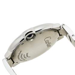 Pre Owned Cartier Silver Stainless Steel Ballon Bleu W69012Z4 Men's Wristwatch 42 mm