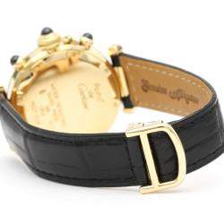 Pre Owned Cartier Silver 18K Yellow Gold Pasha Chrono Quartz Men's Wristwatch 35 MM