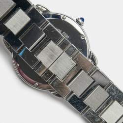 Pre Owned Cartier Silver Stainless Steel Ronde Solo W6701005 Men's Wristwatch 36 mm
