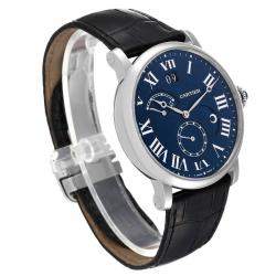 Cartier Blue 18k White Gold Rotonde W1556241 Automatic Men's Wristwatch 42 mm