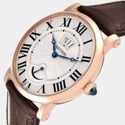 Cartier Silver 18k Rose Gold Rotonde de Cartier W1556252 Manual Winding Men's Wristwatch 40 mm