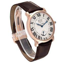 Cartier Silver 18k Rose Gold Rotonde de Cartier W1556252 Manual Winding Men's Wristwatch 40 mm