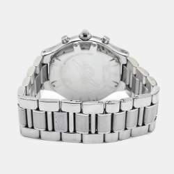 Pre Owned Cartier Silver Stainless Steel Chronoscaph 21 2424 Unisex Wristwatch 38 mm