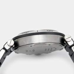 Pre Owned Cartier Black Stainless Rubber Pasha de Cartier Seatimer W3107702 Men's Wristwatch 40.5 mm 