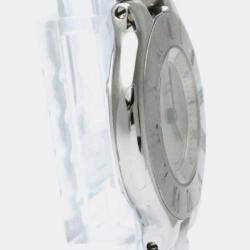 Pre Owned Cartier Silver Stainless Steel W10110T2 Must 21 W10110T2 Men's Wristwatch 31 mm