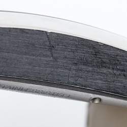 Pre Owned Cartier Silver Stainless Steel Alligator Tank MC W5330003 Men's Wristwatch 35 mm