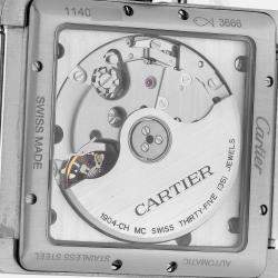 Cartier Tank MC Silver Dial Automatic Chronograph Men's Watch 34.3 mm