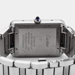 Pre Owned Cartier Silver Stainless Steel Tank Must WSTA0053 Men's Wristwatch 31 mm
