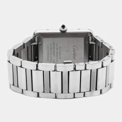 Pre Owned Cartier Silver Stainless Steel Tank Must WSTA0053 Men's Wristwatch 31 mm
