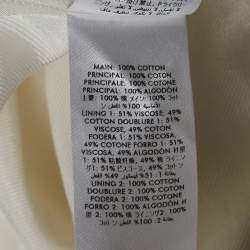 Casablanca White Textured Cotton Shorts XXL