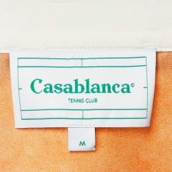 Pre Owned Casablanca Multicolor Escalier Infini Print Silk Short Sleeve Shirt M