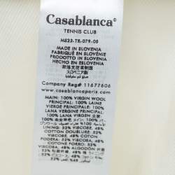 Casablanca White Wool Gabardine Bermuda Shorts M