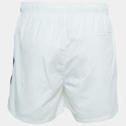 Casablanca White Printed Synthetic Track Shorts L