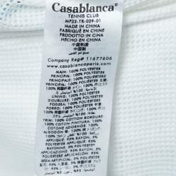 Casablanca White Printed Synthetic Track Shorts L