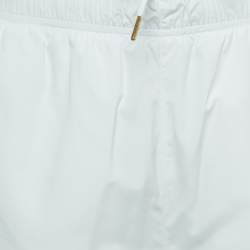 Casablanca White Printed Synthetic Track Shorts L