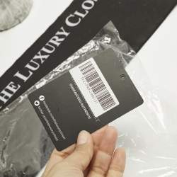 Pre Owned قبعة قطنية بيضاء مطرزة لنادي التنس من كازابلانكا بحجم صغير