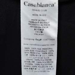 Casablanca Club Black Print Silk Sunset Shorts M