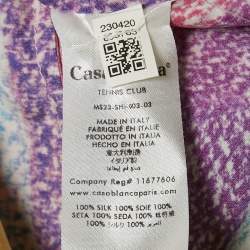Casablanca Multicolor Mind Vibrations Print Satin Silk Shirt S