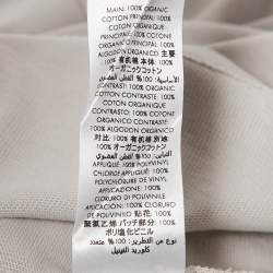Casablanca Grey Greek Temple Applique Jersey T-Shirt L