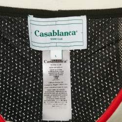 Casablanca Green Striped Crochet Tennis Club Shorts L