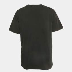 Pre Owned Casablanca Tennis Club Printed Cotton T-Shirt M