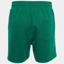 Casablanca Green Cotton Drawstring Track Shorts L