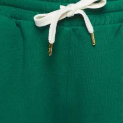 Casablanca Green Cotton Drawstring Track Shorts L