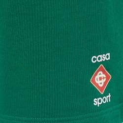 Casablanca Green Cotton Drawstring Track Shorts L