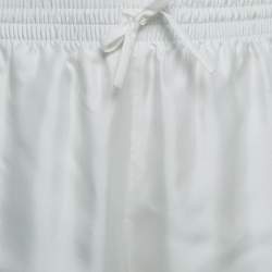 Casablanca Tennis Club Striped Satin Shorts L